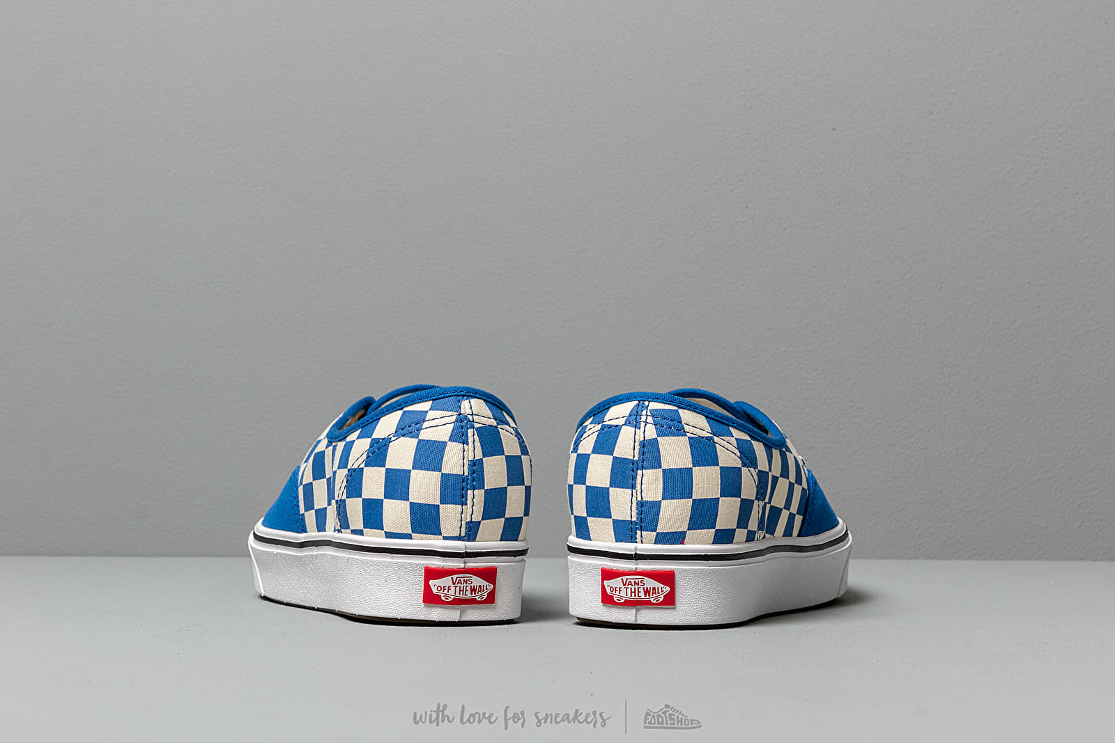Scarpe uomo Vans ComfyCush Authentic (Checker) Lapis Blue/ True White
