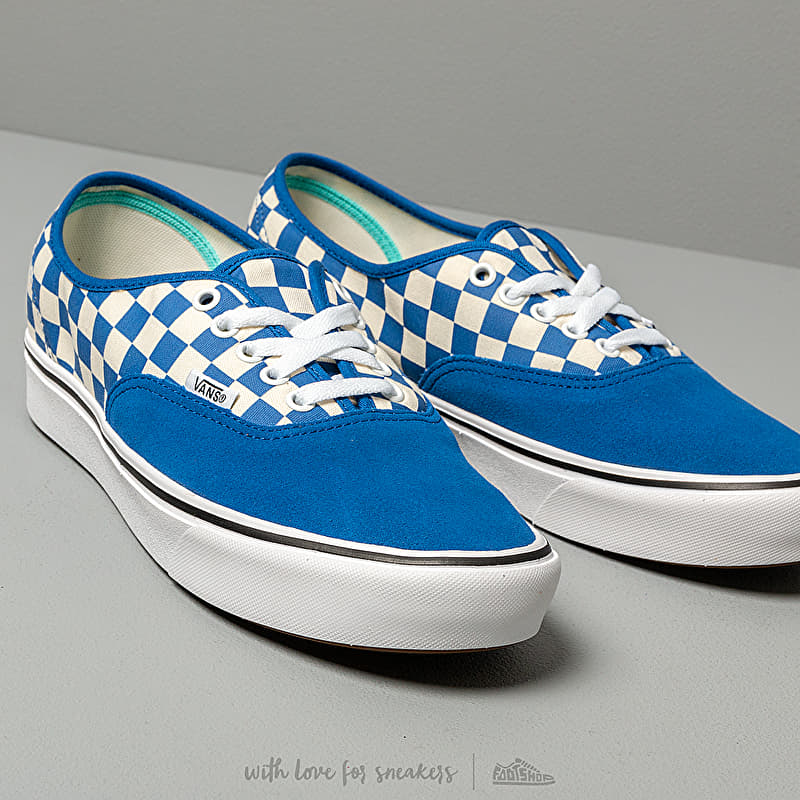 Vans ComfyCush Authentic (Checker) Lapis Blue/ True White | Footshop