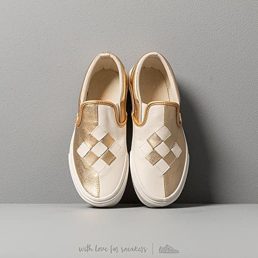 Vans slip on uomo oro hotsell