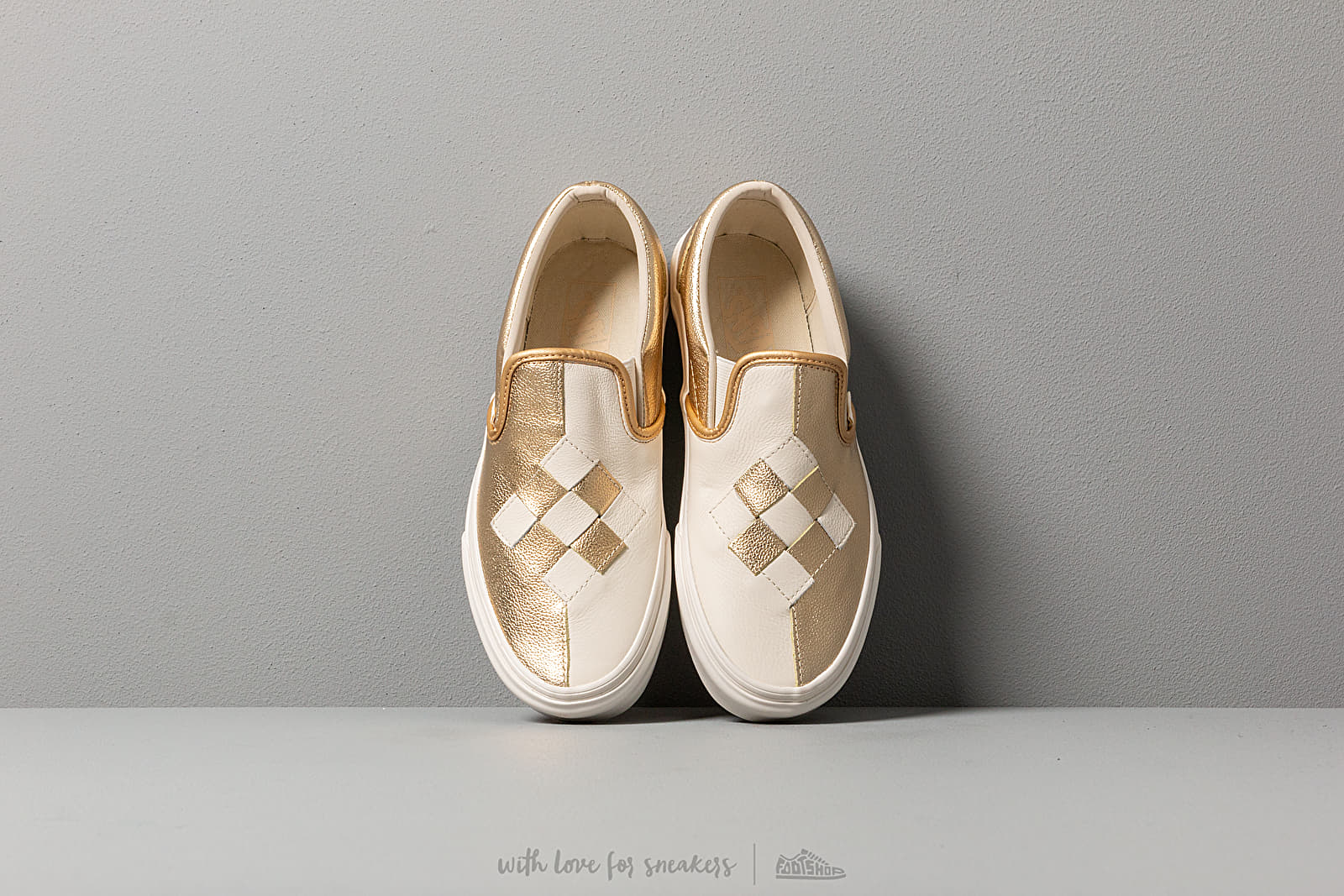 Gold discount checker vans