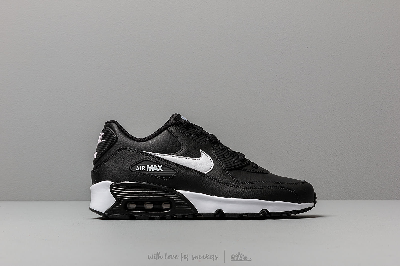 Ženski čevlji Nike Air Max 90 Leather (GS) Black/ White-Anthracite