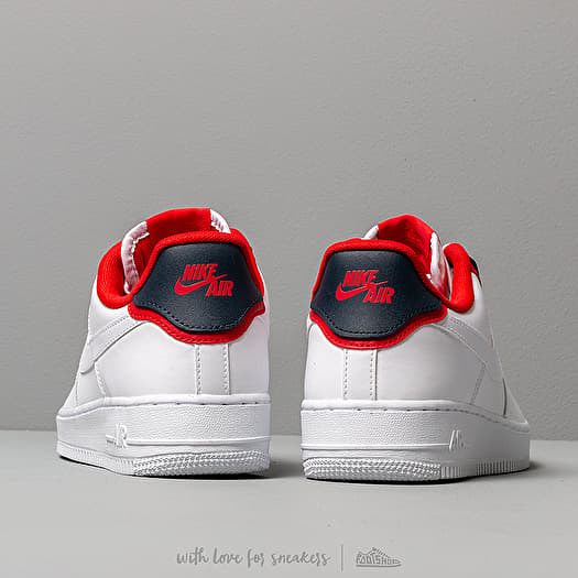 Nike air force 1 low obsidian/white-university red 2025