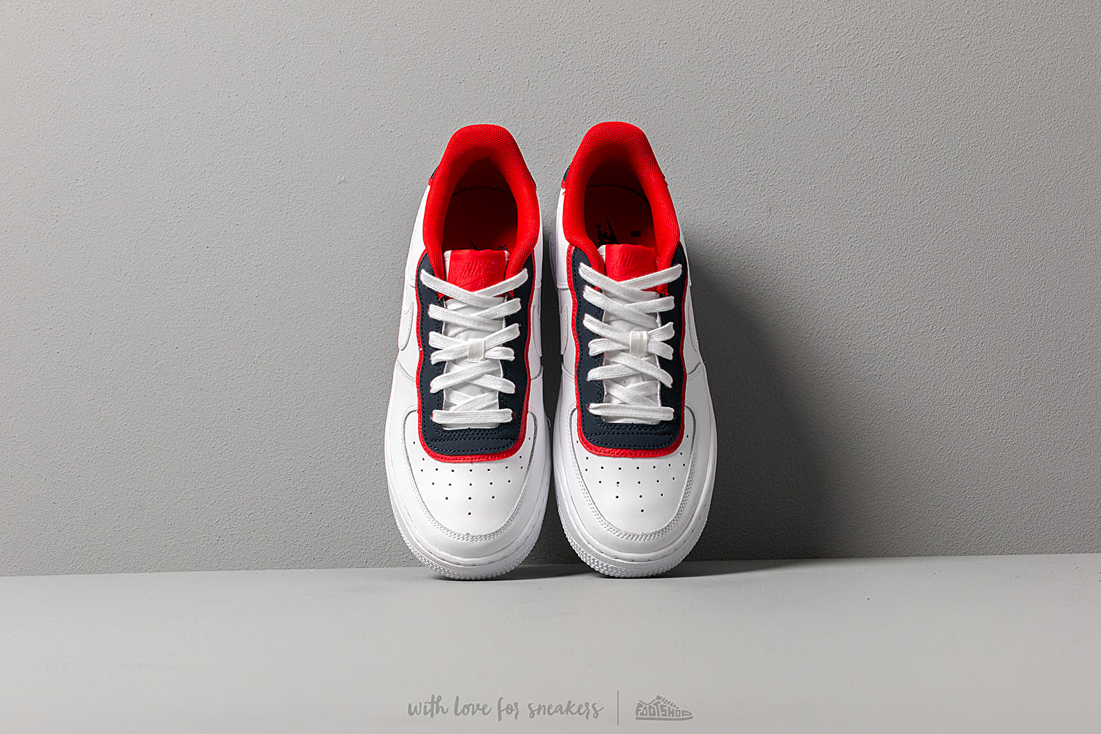Nike air force 1 best sale white obsidian university red