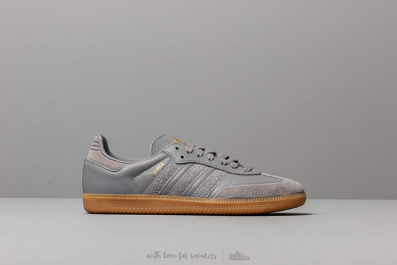 Men s shoes adidas Samba OG Ft Grey Three Grey Three Gold Metalic Footshop