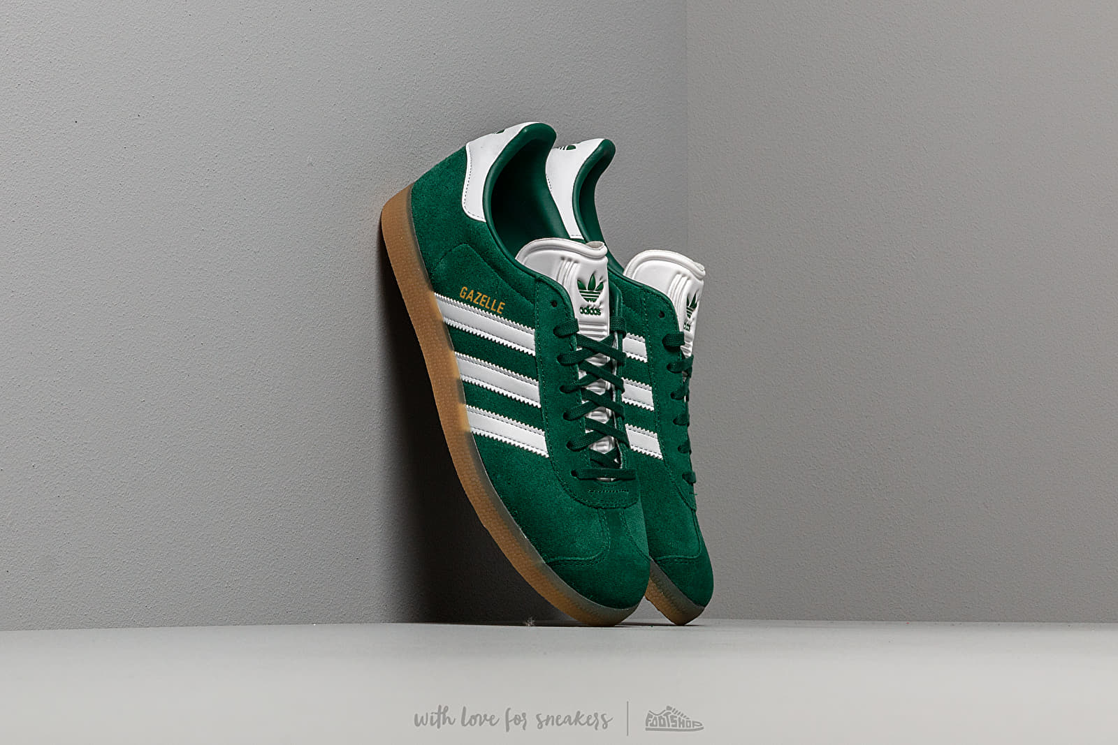 Încălțăminte și sneakerși pentru bărbați adidas Gazelle Core Green/ Ftw White/ Gum3
