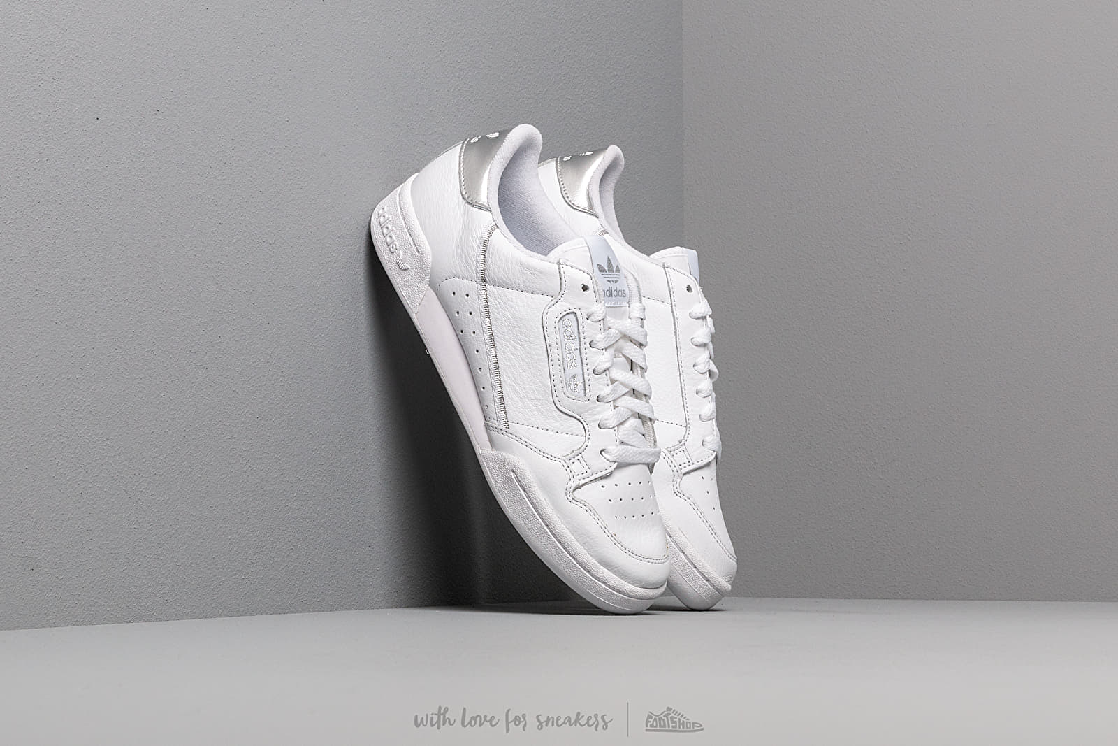Women s shoes adidas Continental 80 W Ftw White Ftw White Silver Metalic Footshop