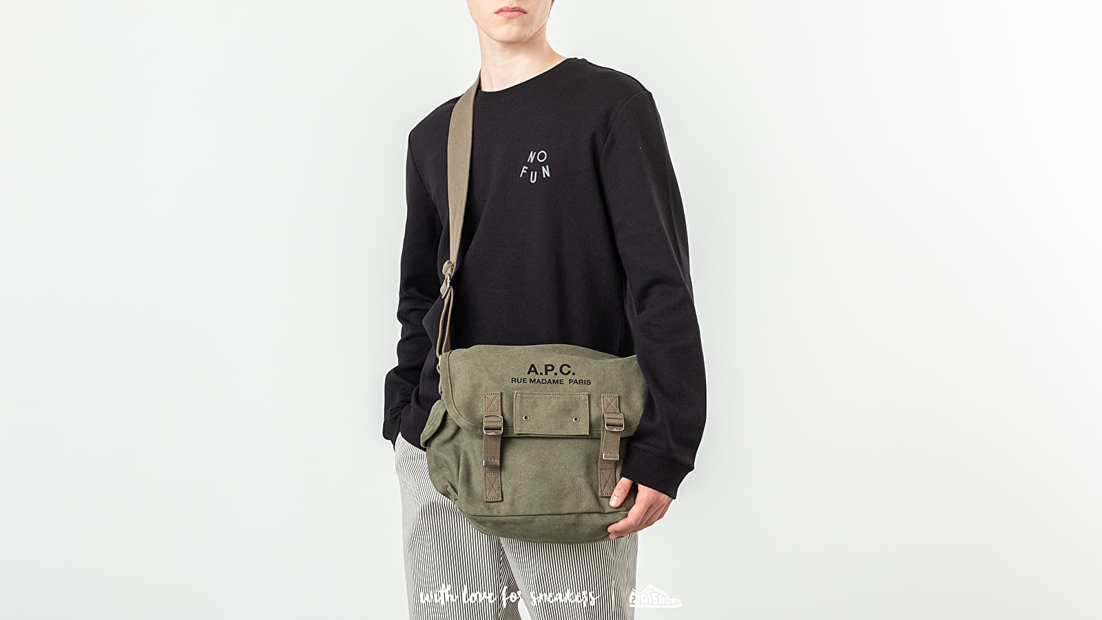Umhängetaschen A. P. C. Recovery Shoulder Bag Khaki