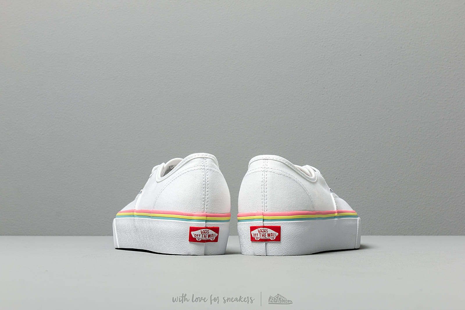 Rainbow sales foxing vans