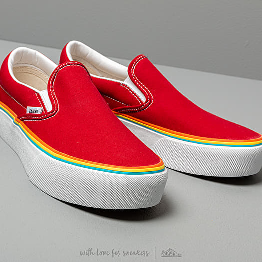 Vans rainbow platform shoes hot sale