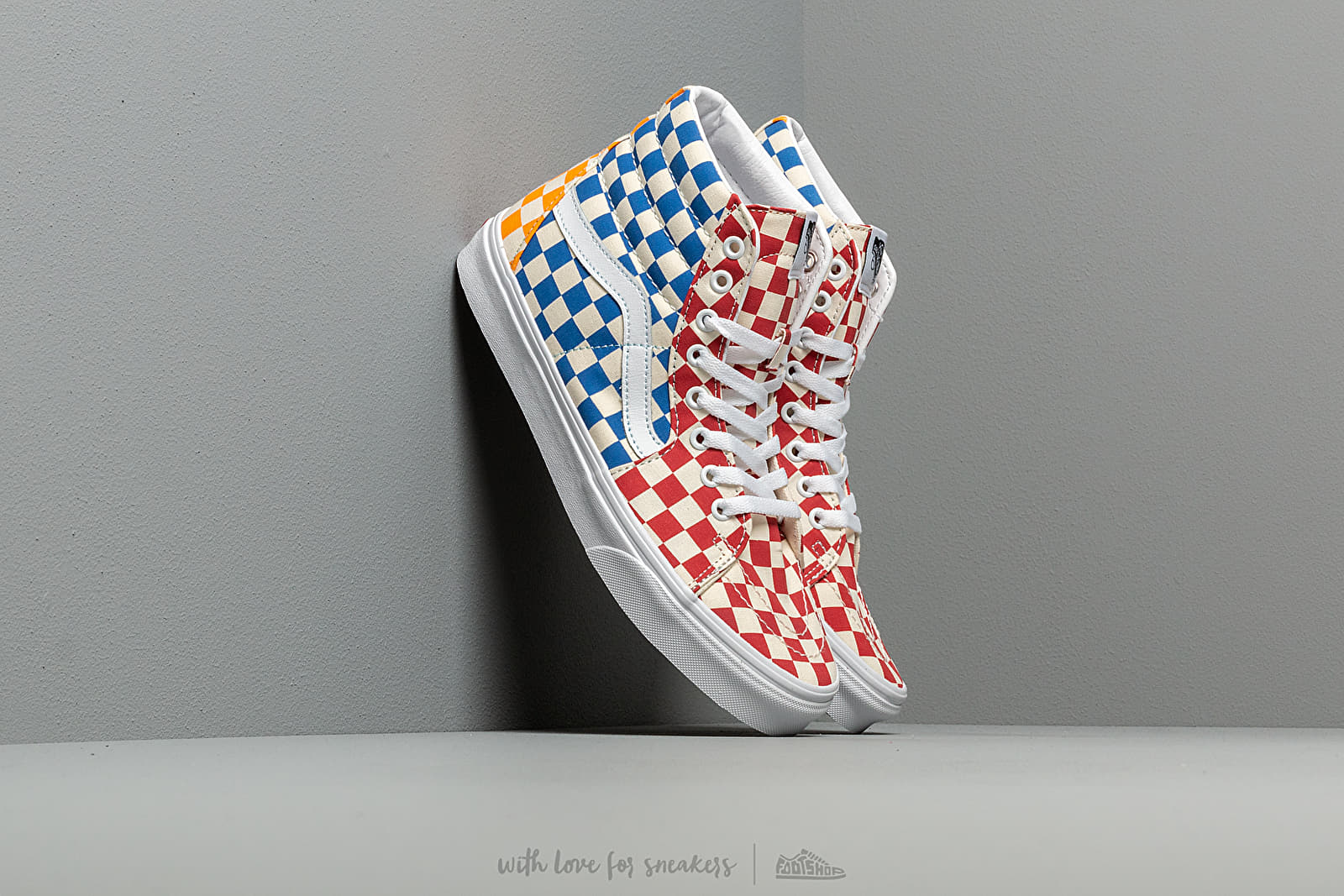 Men's shoes Vans SK8-Hi (Checkerboard) Multi/ True White