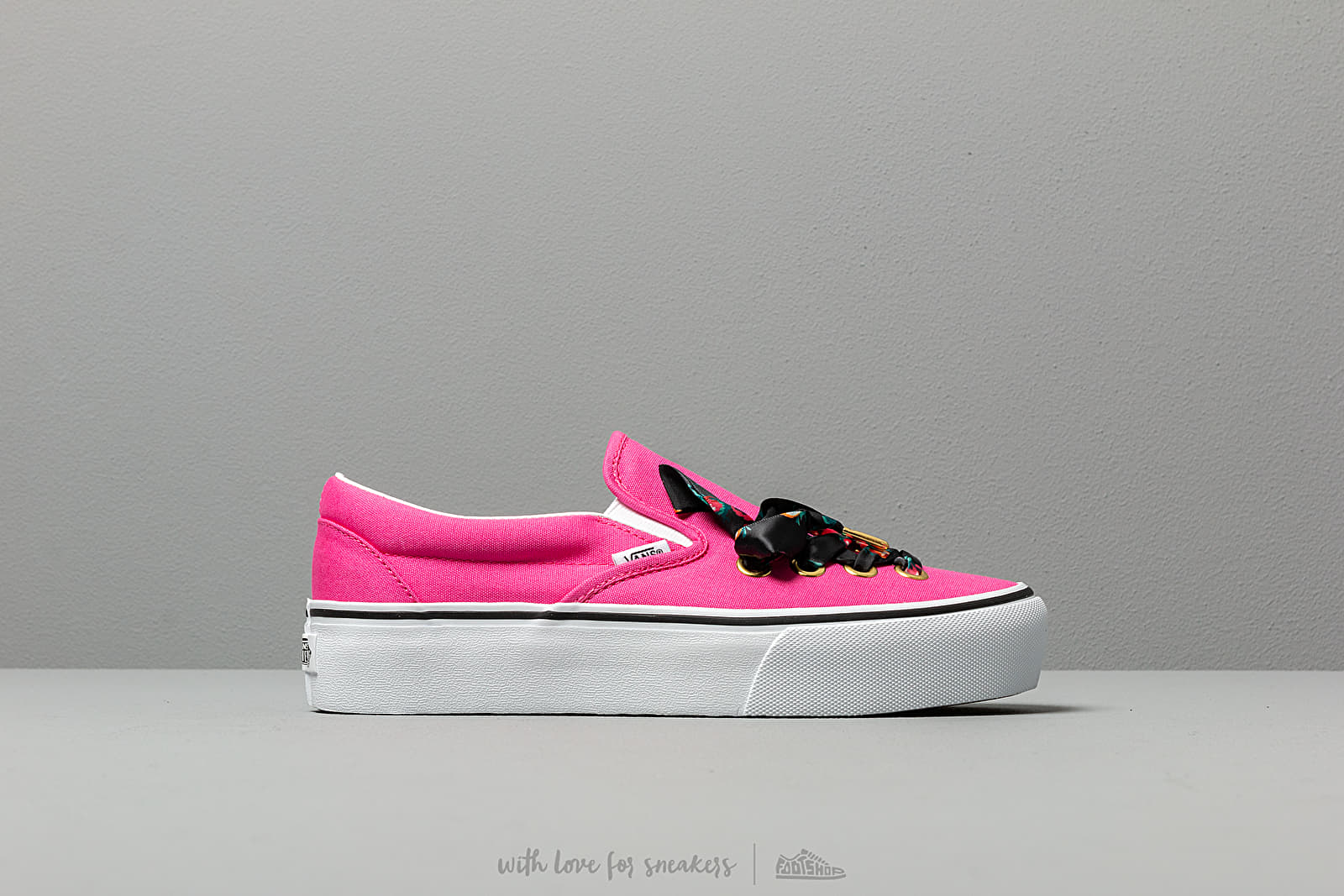 Мъжки кецове и обувки Vans Classic Slip-On Platform (Oversized Lace) Carmine