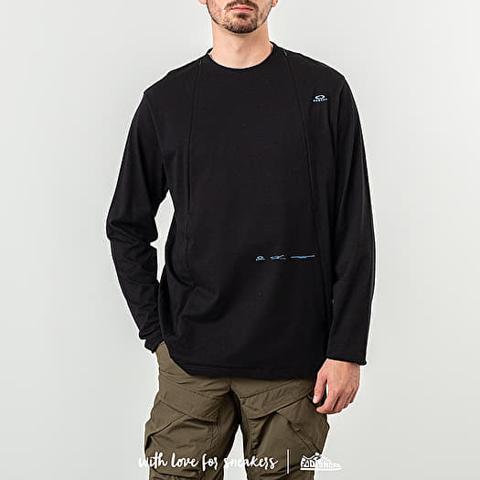 T-shirts Oakley Skydiver Zipped Long Sleeve Tee Blackout | Footshop