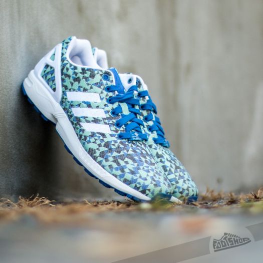 Adidas zx flux bleu et blanc best sale
