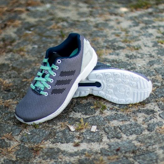 adidas ZX Flux Weave Ftw White/ Core Black Dark Blue
