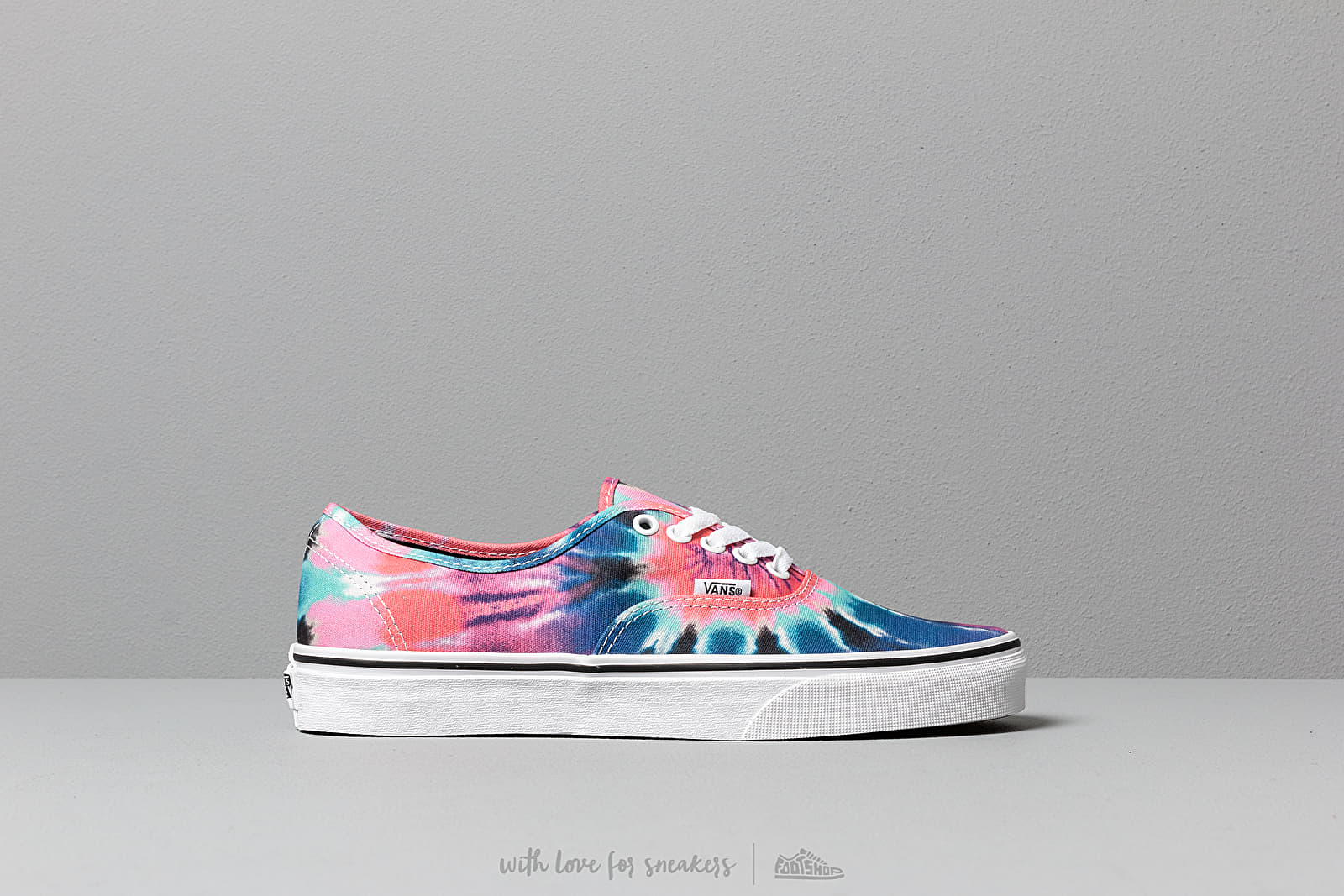 Vans tie dye authentic multi & true white womens shoes outlet