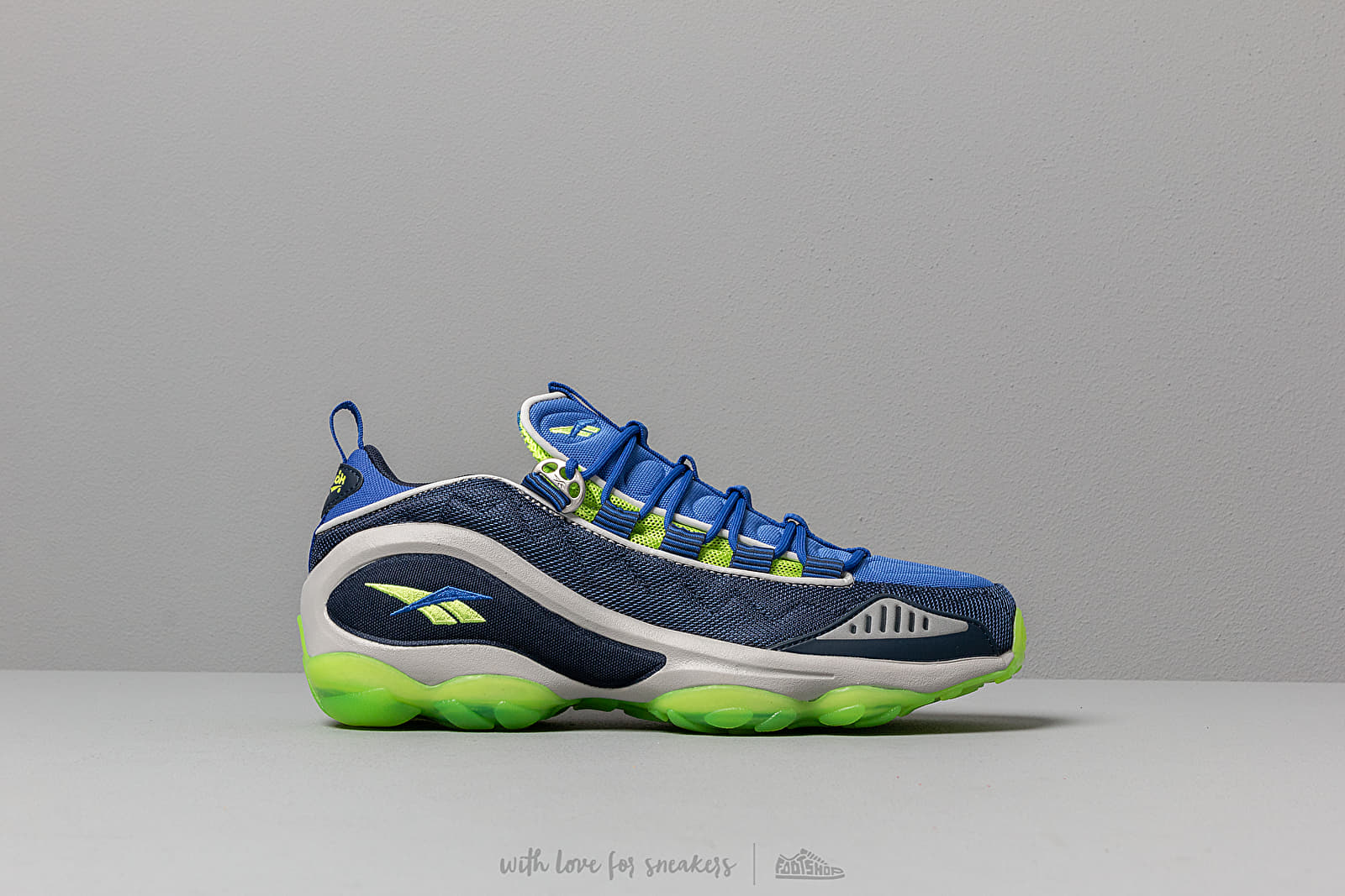 Herenschoenen Reebok DMX RUN 10 MU Navy Cobalt Neon Lime Footshop