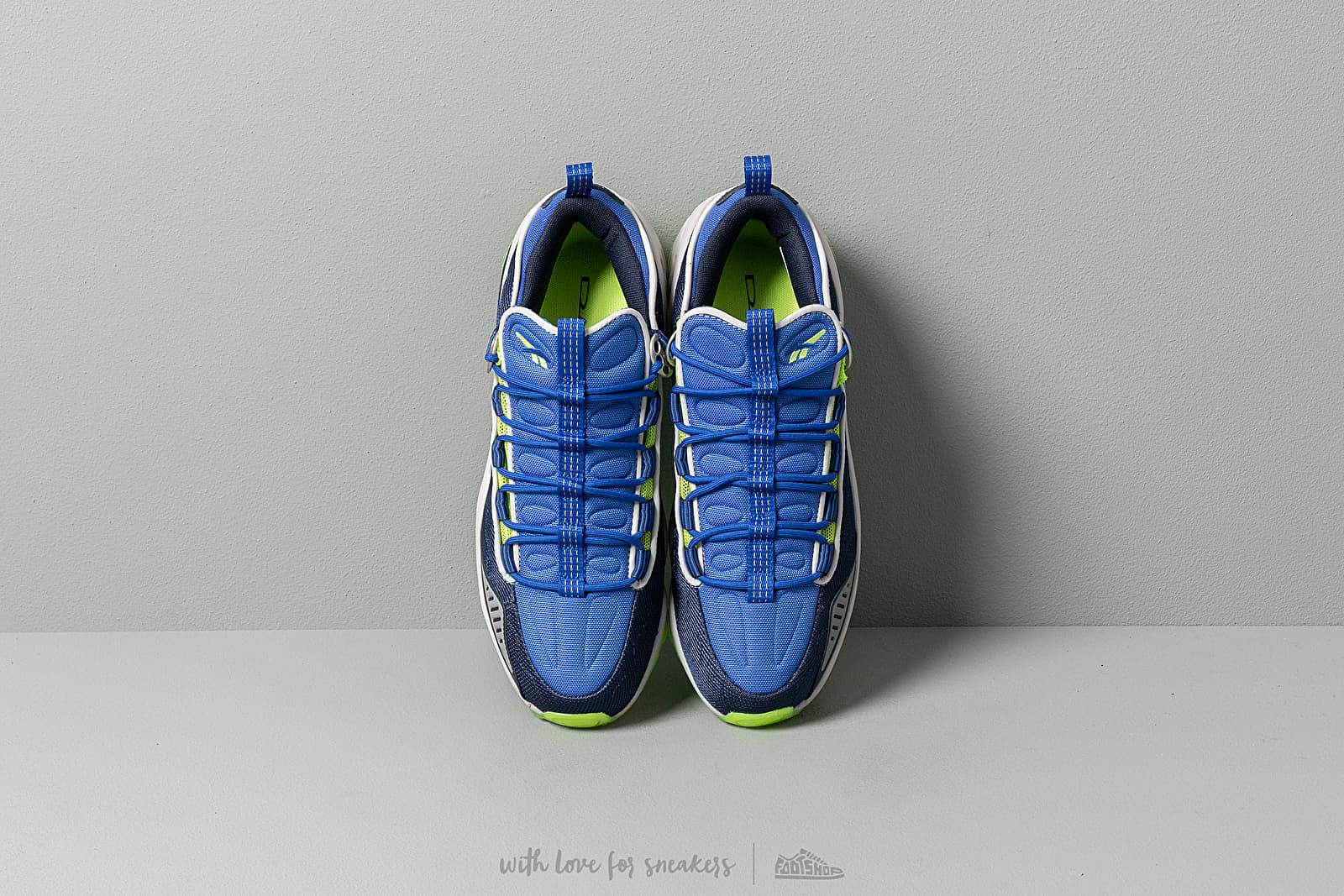 Men's shoes Reebok DMX RUN 10 MU Navy/ Cobalt/ Neon Lime