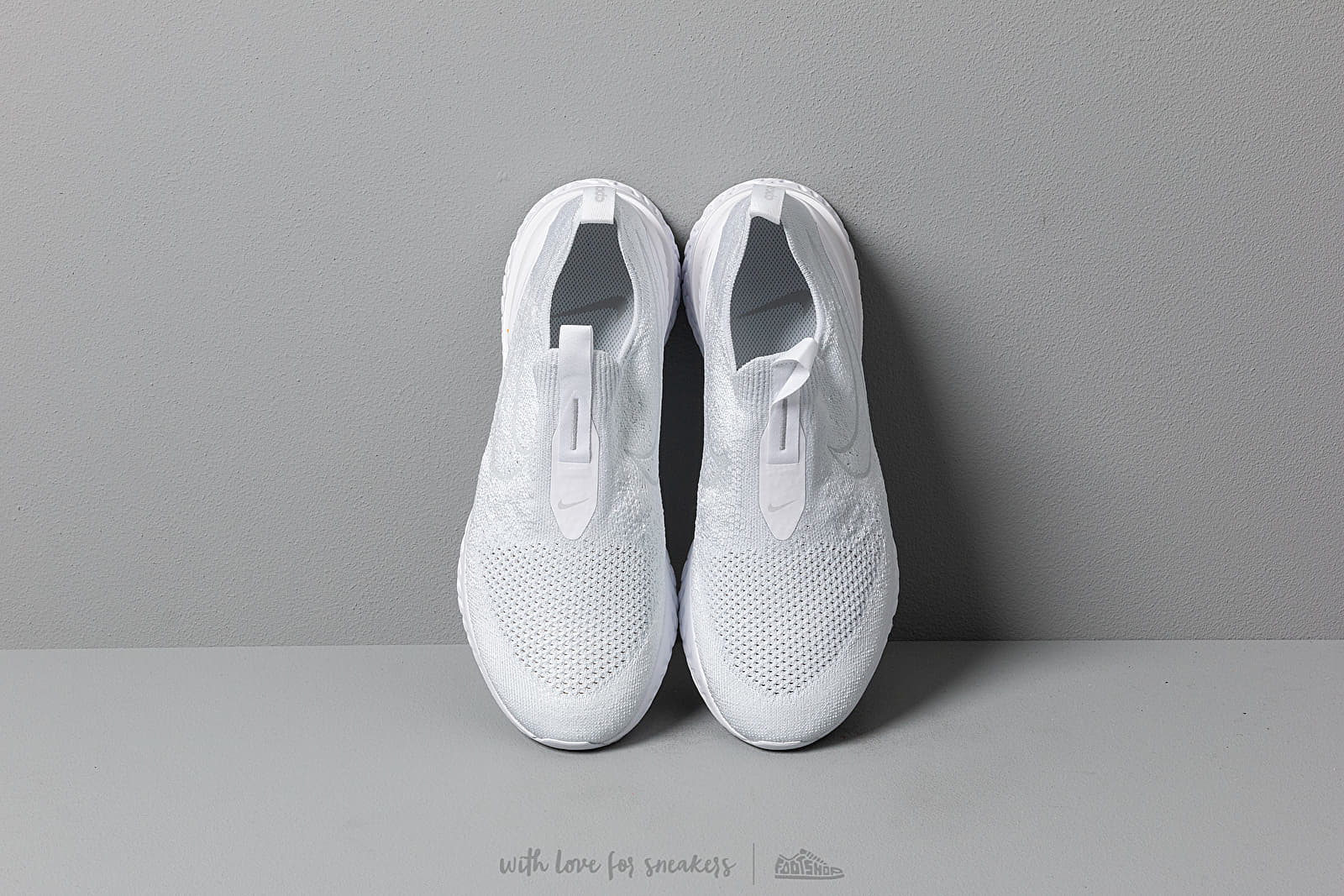 Men s shoes Nike Epic Phantom React Flyknit White White Pure Platinum Footshop