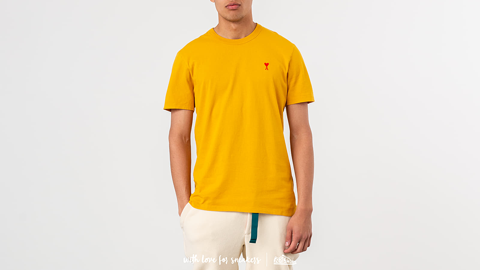 T-shirts Alexandre Mattiussi Ami De Coeur Tee Yellow | Footshop