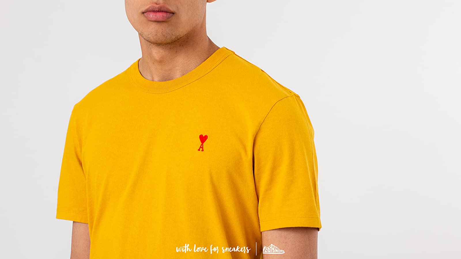 T-shirts Alexandre Mattiussi Ami De Coeur Tee Yellow | Footshop