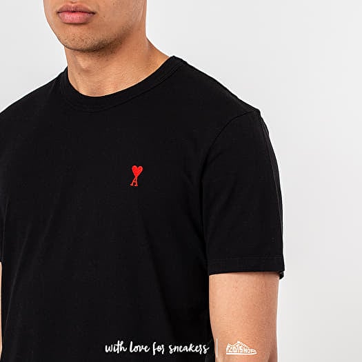 AMI Alexandre Mattiussi / Tシャツ/L/コットン/BLK T-shirts Alexandre Mattiussi Ami De Coeur Tee Black | Footshop