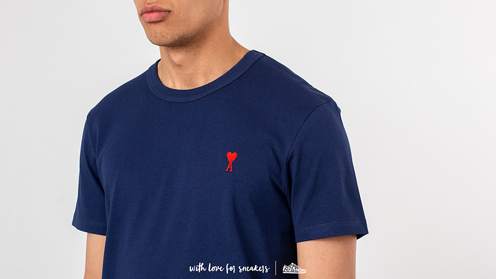 T-shirts Alexandre Mattiussi Ami De Coeur Tee Navy
