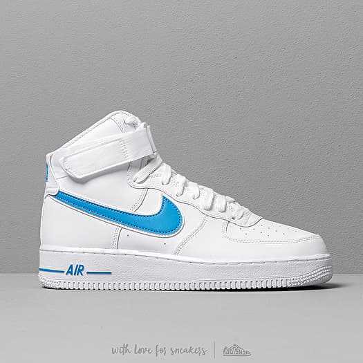 Nike air force 1 07 high blue white cheap