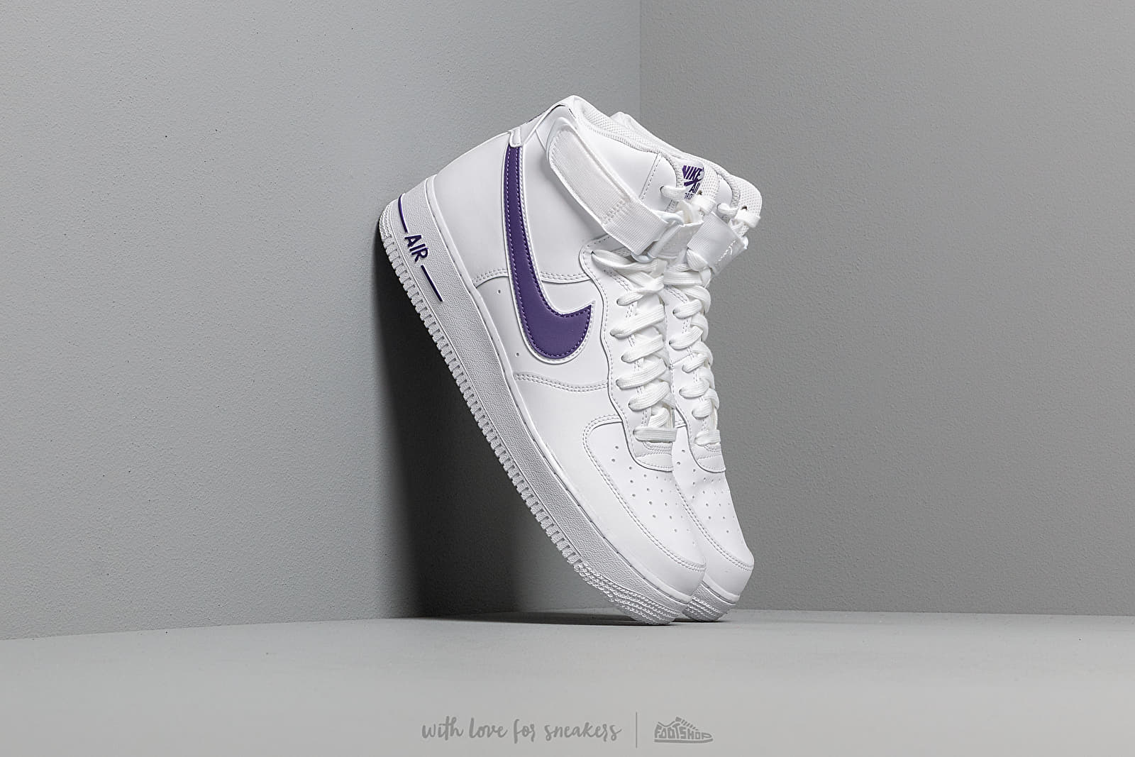 Chaussures et baskets homme Nike Air Force 1 High 07 3 White White Court Purple Footshop