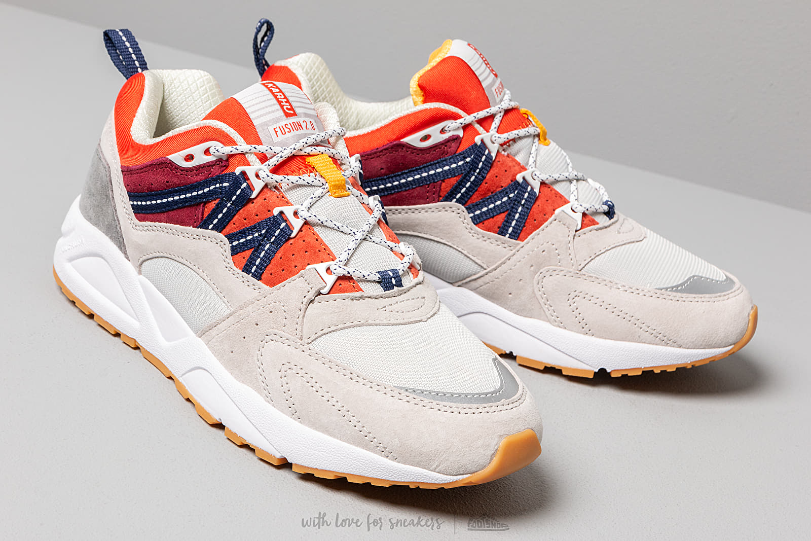 hamo ハモ fusion フュージョン フィン付き Karhu Fusion 2.0 Lunar Rock/ Pureed Pumpkin | Footshop