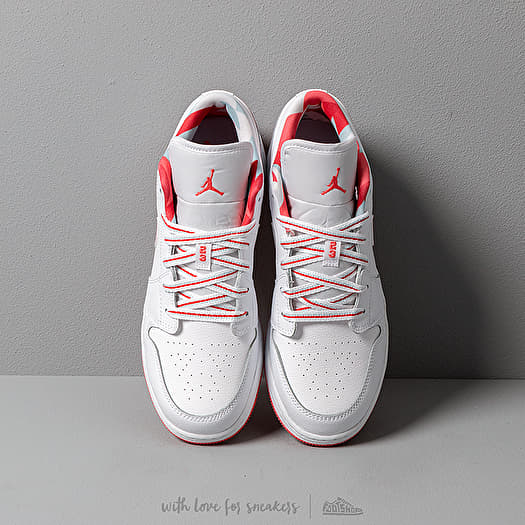 Women s shoes Air Jordan 1 Low GS White Ember Glow Topaz Mist Footshop