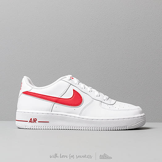 Nike air force white with red tick outlet