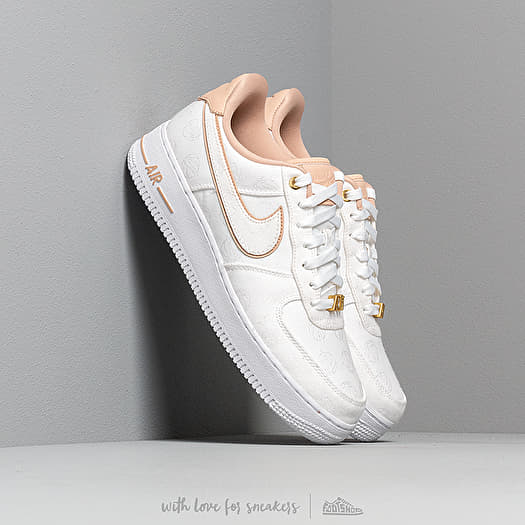 Chaussures et baskets femme Nike Wmns Air Force 1 '07 LX White/ Bio Beige-White-Metallic  Gold | Footshop