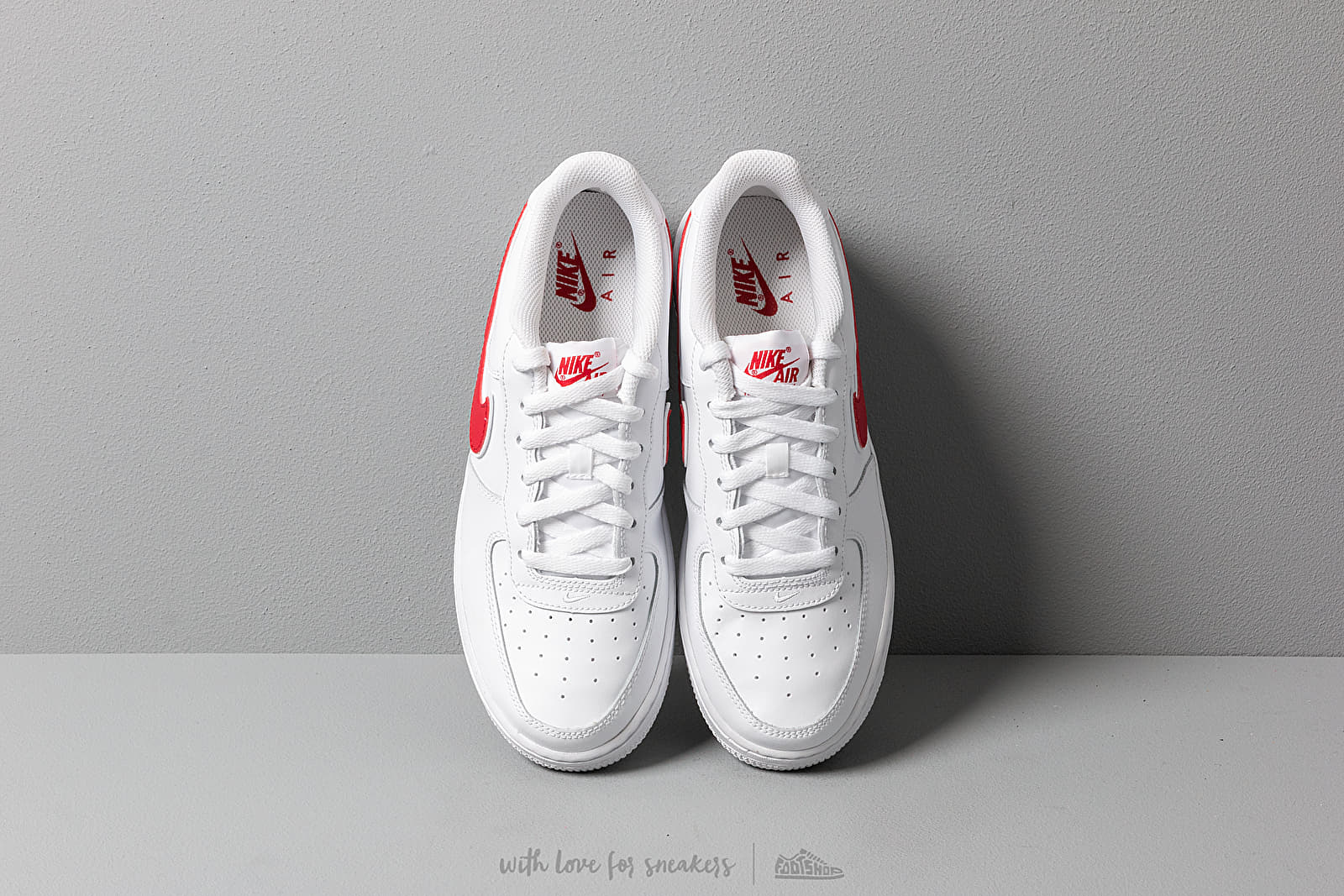 Női cipők Nike Air Force 1-3 (GS) White/ Gym Red