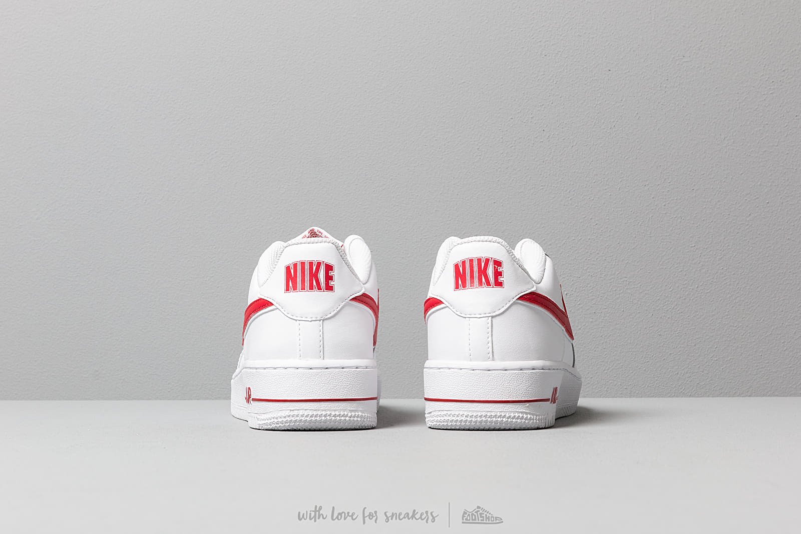 Női cipők Nike Air Force 1-3 (GS) White/ Gym Red