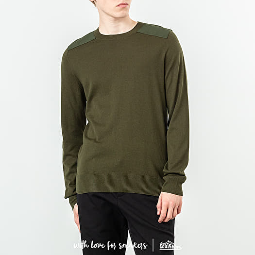 Pullover A. P. C. Ernest Military Sweatshirt Military Green Footshop