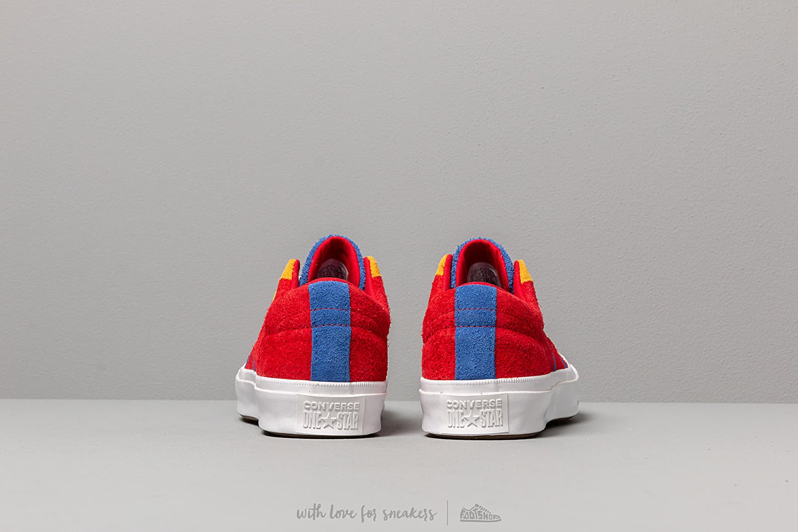 Încălțăminte și sneakerși pentru bărbați Converse One Star Academy Enamel Red/ Blue/ White