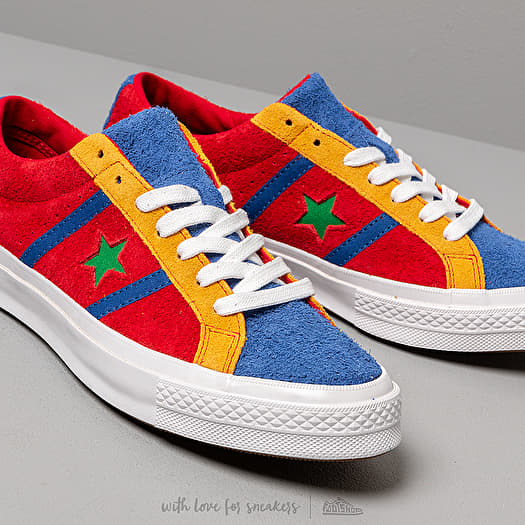 Men s shoes Converse One Star Academy Enamel Red Blue White