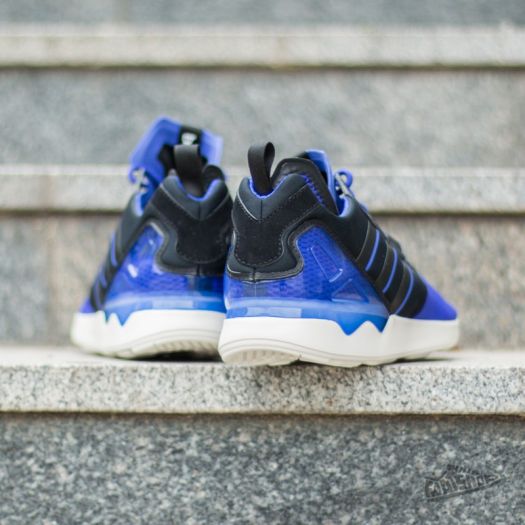 Mens adidas black and sale blue zx 8000 boost trainers