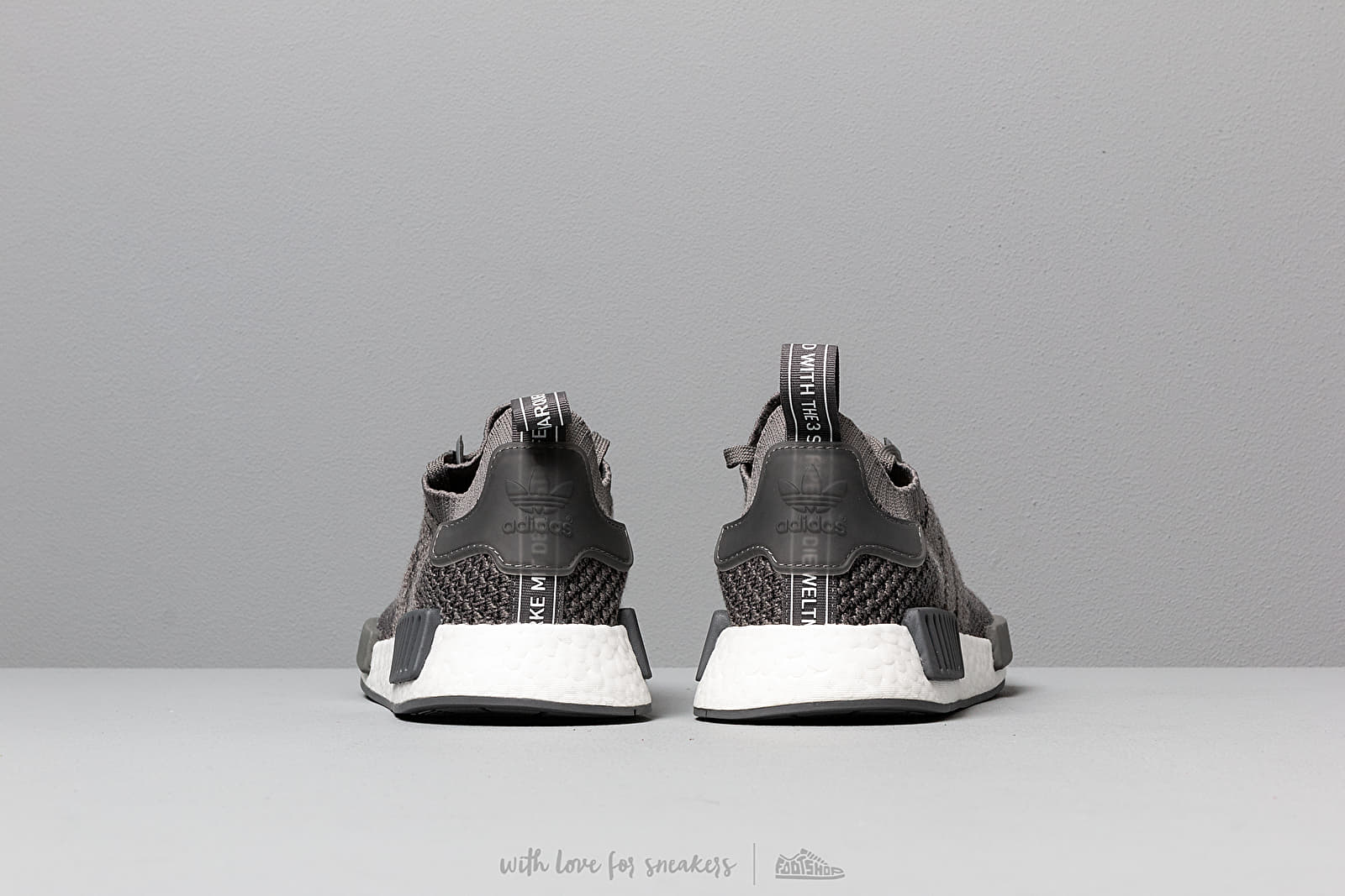 Men s shoes adidas NMD R1 Primeknit Ash Ash Grey Five Footshop