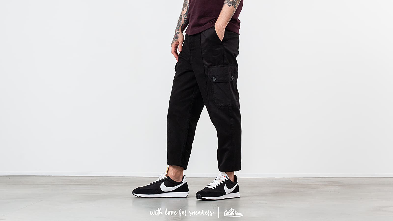 Pants and jeans Alexandre Mattiussi Patchwork Oversized Carrot Fit Trousers Black