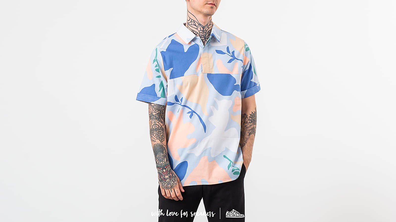 Pólók Nike SB Printed Skate Polo Tee Multicolor