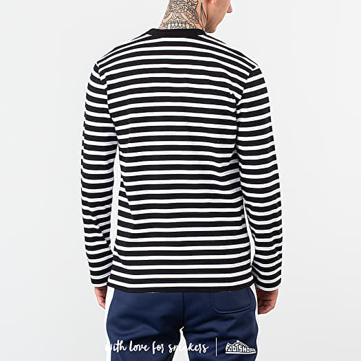 【2plan】Maison Maxi Over Long Sleeve Tee T-shirts MAISON KITSUNÉ Marin Tricolor Fox Patch Longsleeve