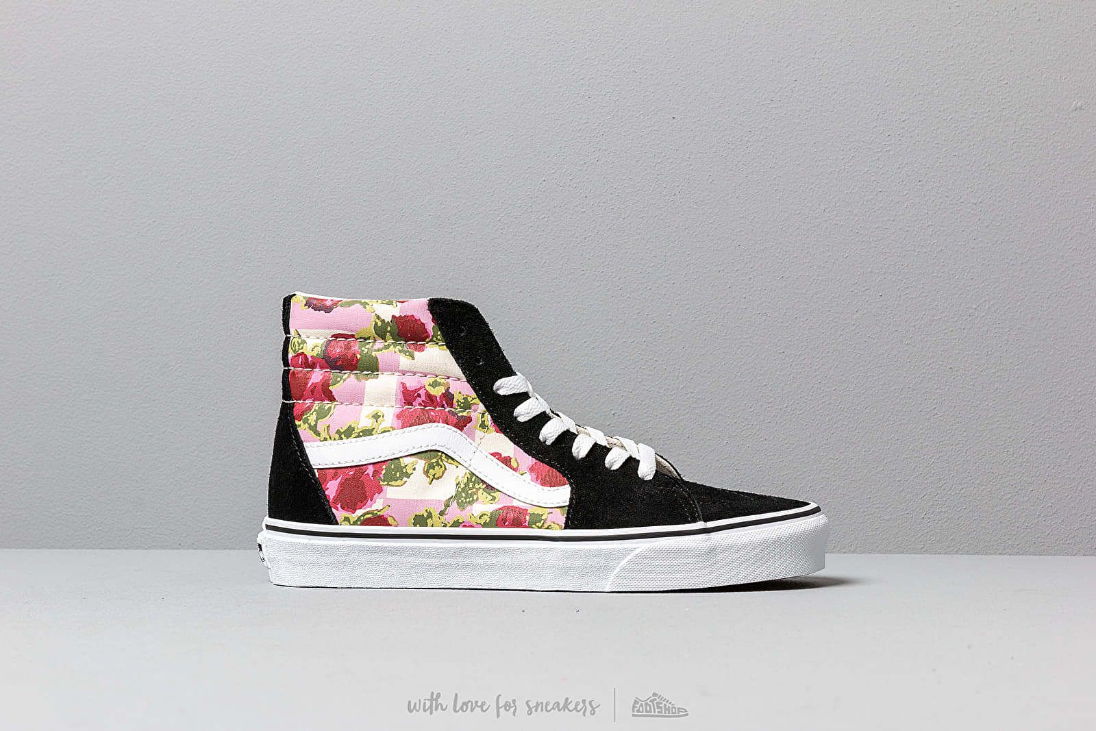 High top flower vans on sale