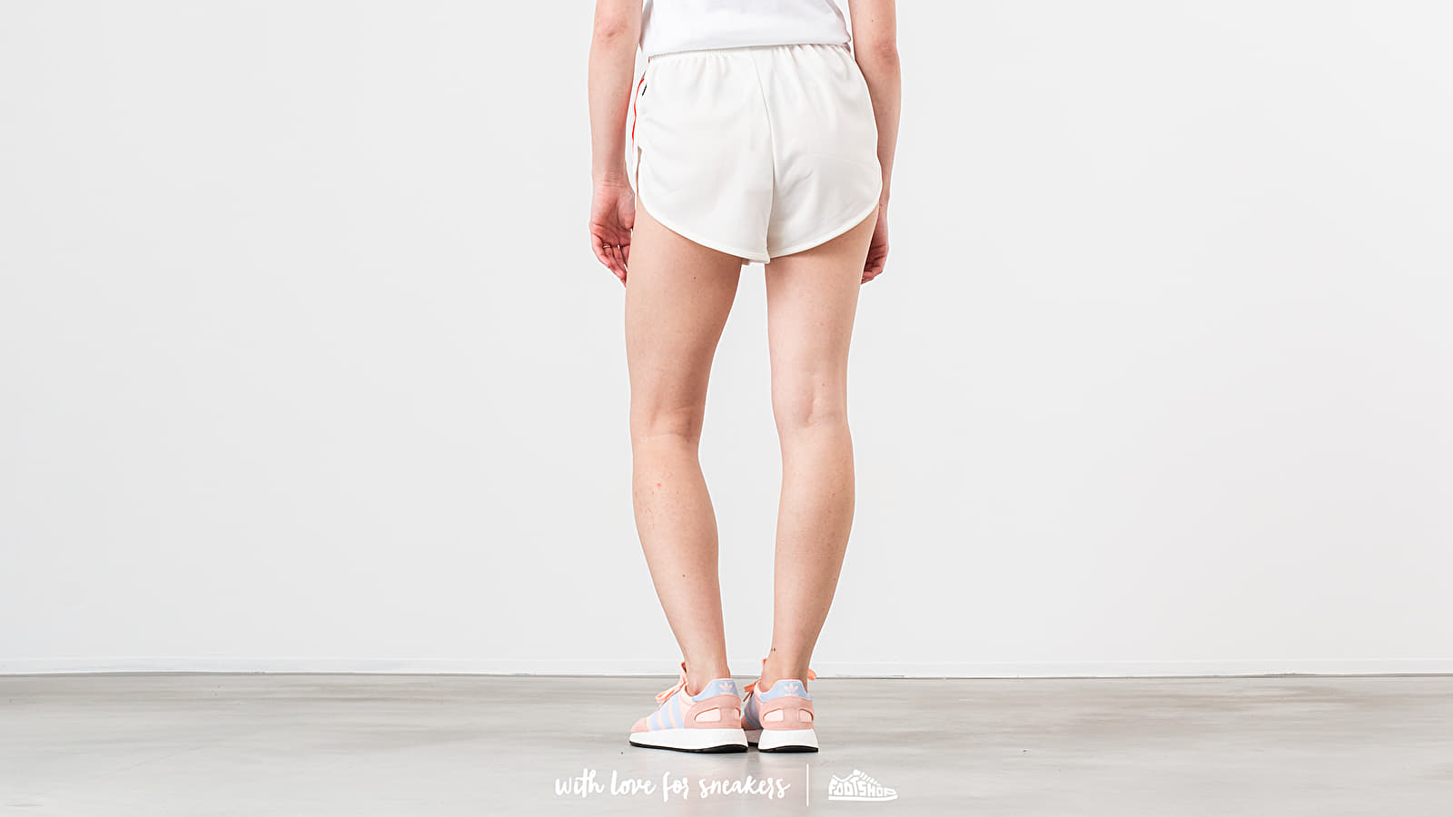 Pantalones cortos adidas by Fiorucci Vintage Shorts Off White/ Red/ Black