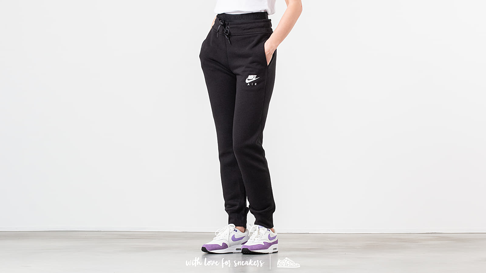 Pants and jeans Nike Sportswear Air Fleece Pant Black/ White