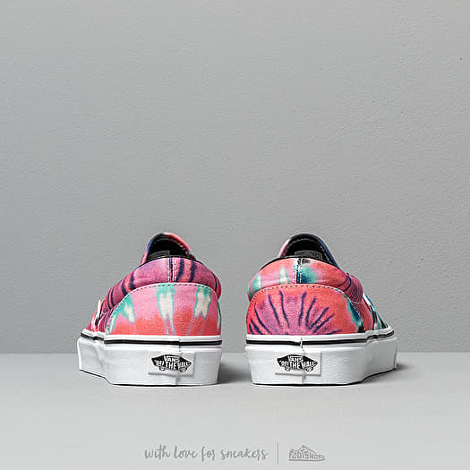 Vans classic slip on tie dye multi true white outlet