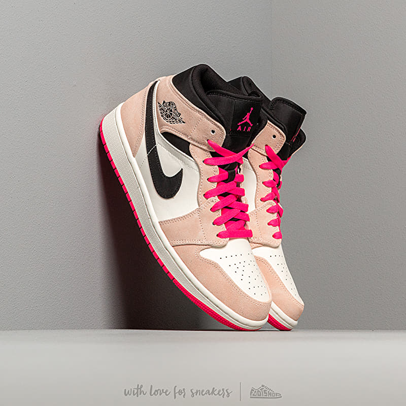 Air Jordan 1 Mid Se Crimson Tint/ Hyper Pink-Black-Sail | Footshop