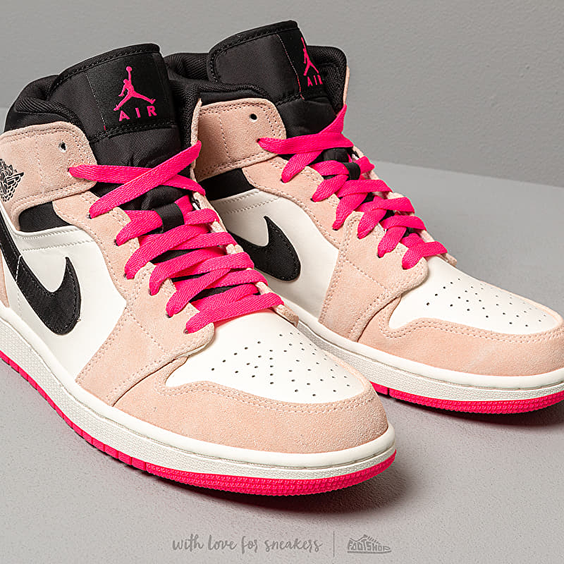 Air Jordan 1 Mid Se Crimson Tint/ Hyper Pink-Black-Sail | Footshop