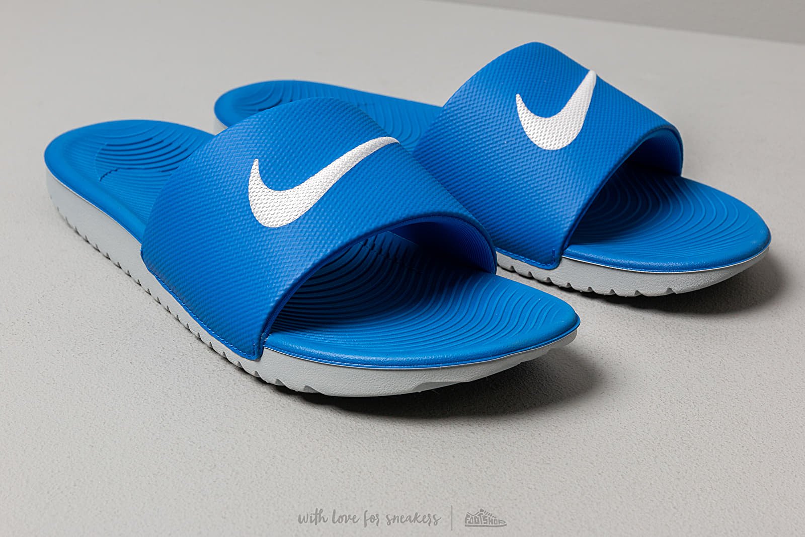 Nike kawa outlet slide blue