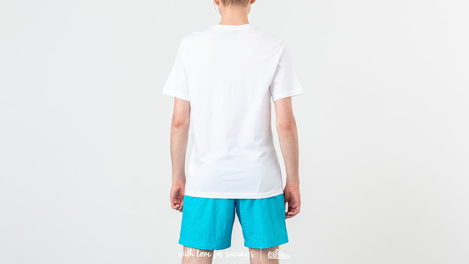 T-shirts Jordan Poolside Tee White/ Hyper Pink/ Cyber